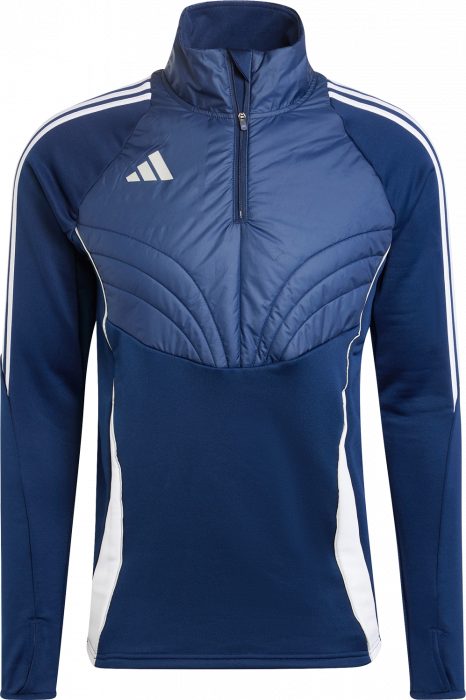 Adidas - Tiro24 Winter Half-Zip - T Navy Blue & branco