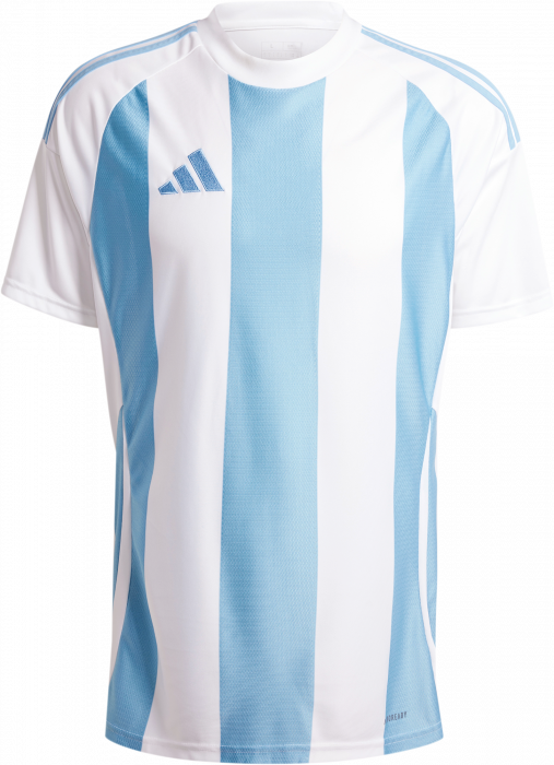 Adidas - Striped 24 Player Jersey - T Light Blue & vit
