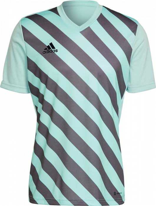 Adidas - Entrada 22 Stripet Jersey - Clear Mint & grey four