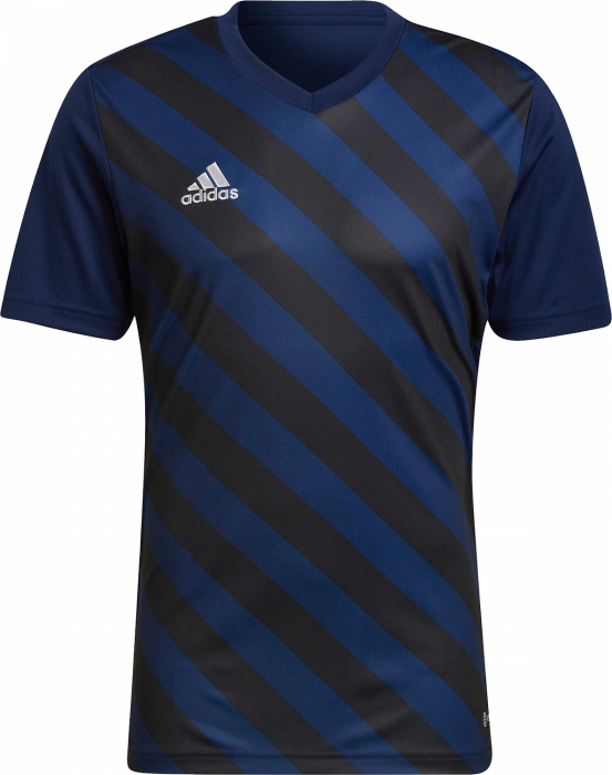 Adidas - Entrada 22 Stripet Jersey - Navy blue 2 & svart